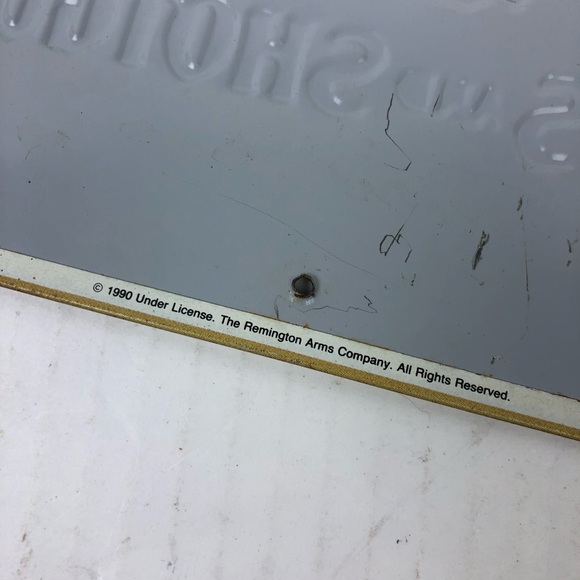 Remington Rifles and Shotguns Collectible Tin Metal Sign Advertising Outdoors - Picture 7 of 9